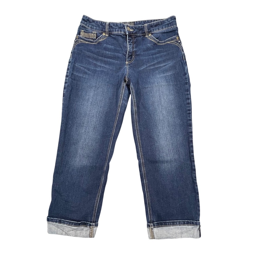 Chico's Blue So Lifting So Slimming Crop Jeans Women Size 1
